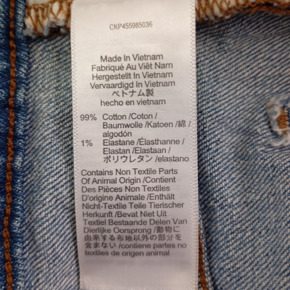 Madewell Blue Denim Jeans straight leg size 27t (flaw) - Picture 9 of 12